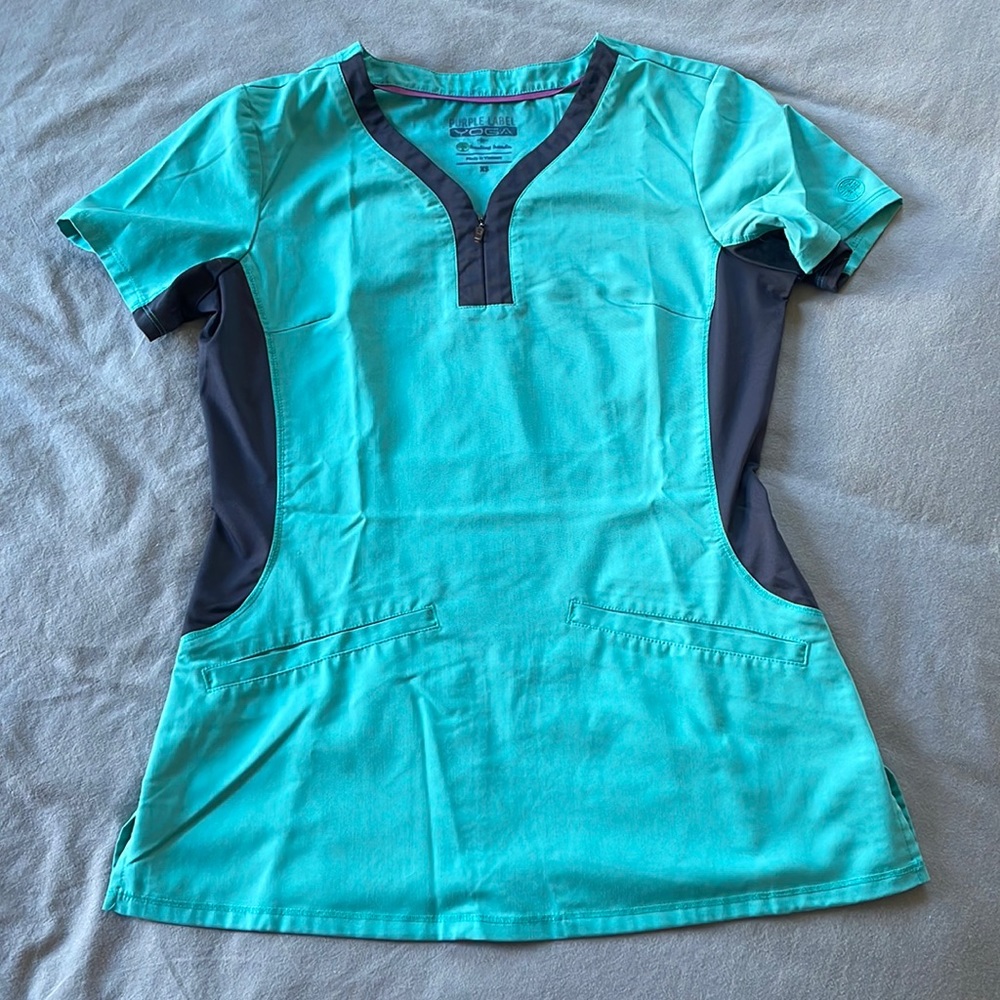 Teal Scrub Top